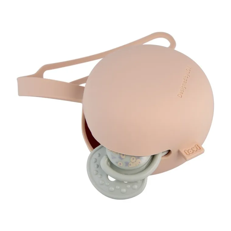 Lovi, silikonowe etui na smoczek, Nude