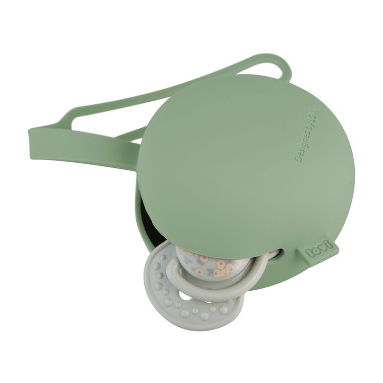 Lovi, silikonowe etui na smoczek, Pistachio