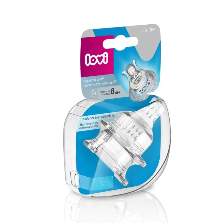 Lovi, smoczek dynamiczny, kaszka, 6m+, 2 szt.