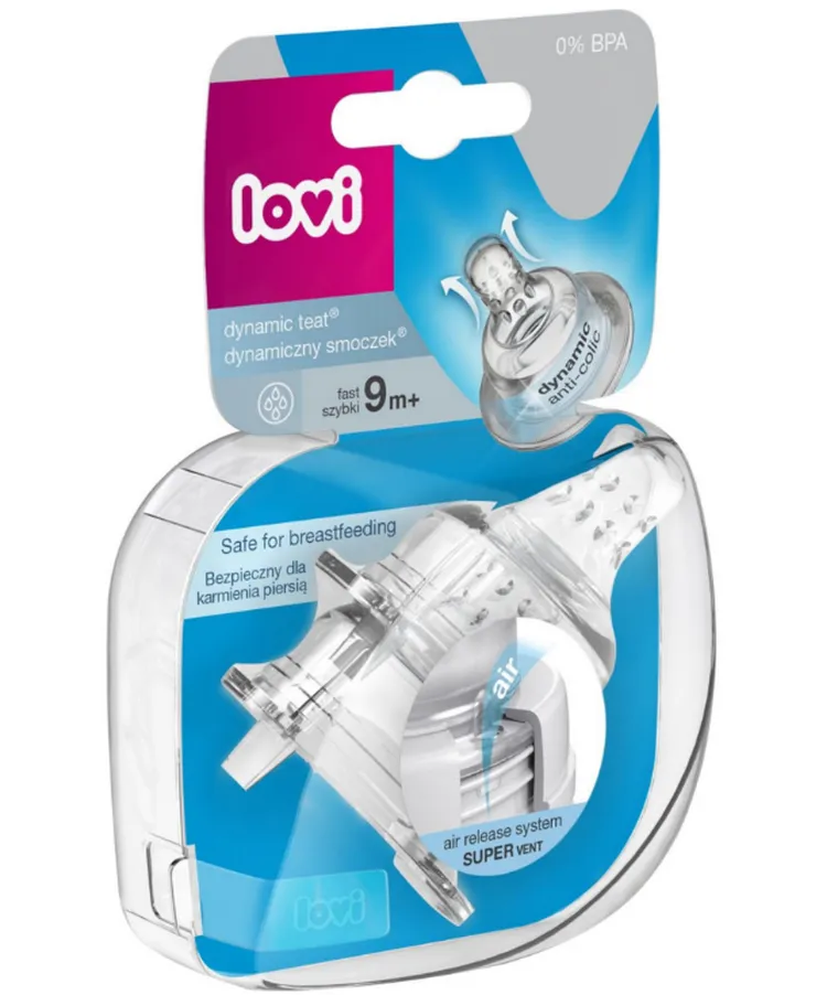 Lovi, smoczek dynamiczny, szybki, 9m+, 2 szt.