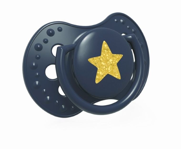 Lovi, Stardust Blue, silikonowy smoczek, dynamiczny, 3-6m, 2 szt