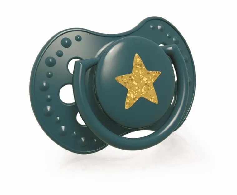 Lovi, Stardust Green, silikonowy smoczek, dynamiczny, 3-6m, 2 szt