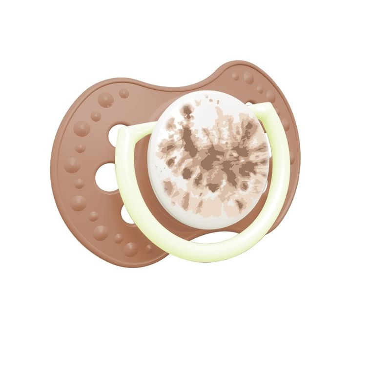 Lovi, Tie Dye, smoczek silikonowy, dynamiczny, Green, 3-6 m, 2 szt.