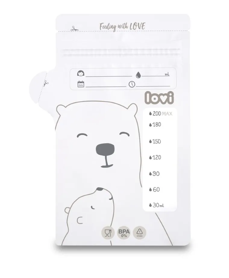 Lovi, torebki do przechowywania pokarmu, 25 szt.