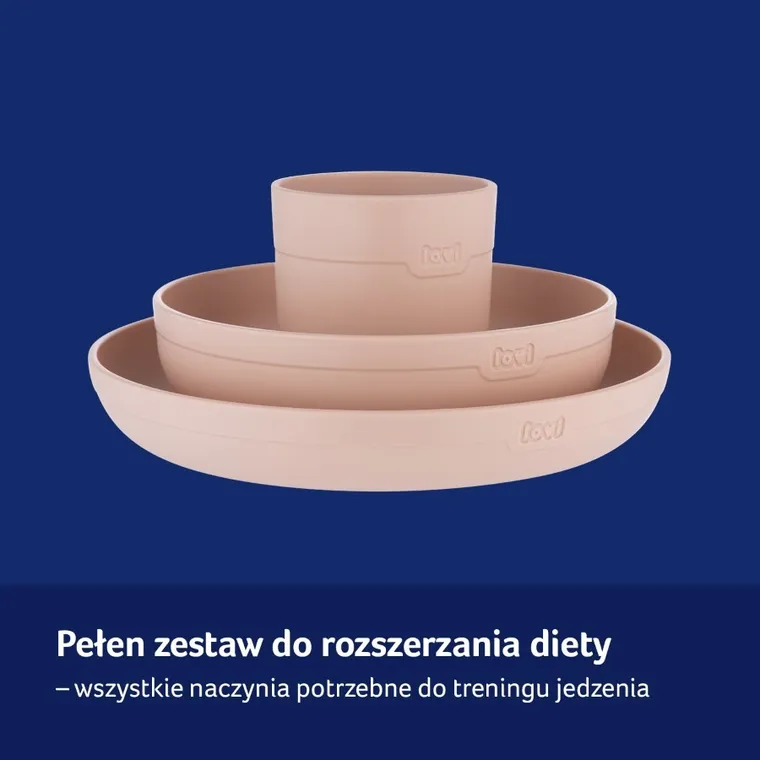 Lovi, zestaw naczyń z kubkiem, nude
