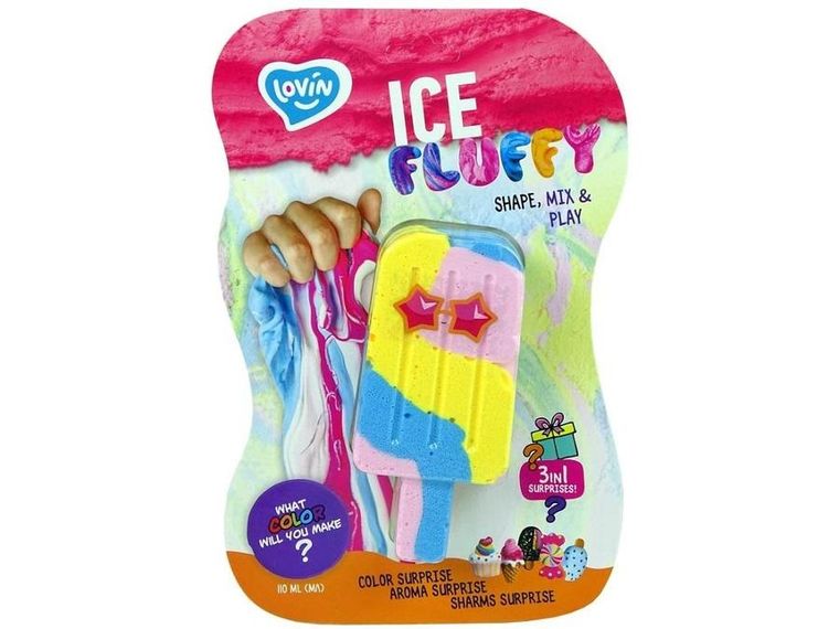 Lovin, Ice Fluffy, Lody, glutek slime, masa plastyczna