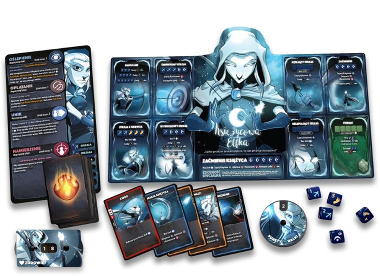 Lucky Duck Games, Dice Throne, Starcie 1: Barbarzyńca vs. Księżycowa Elfka, gra kościana