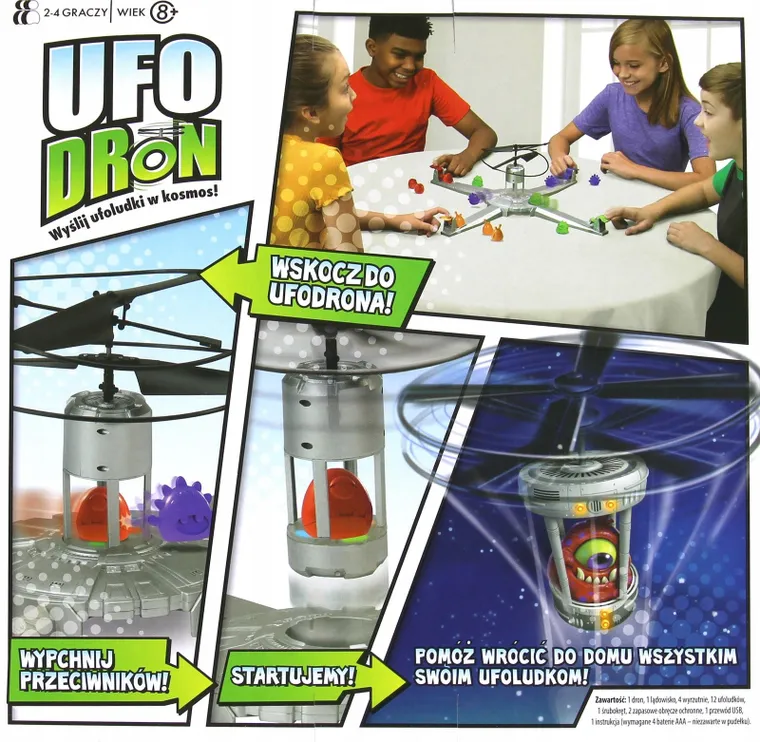 Lucrum Games, Ufodron, zręcznościowa gra familijna z latającym dronem