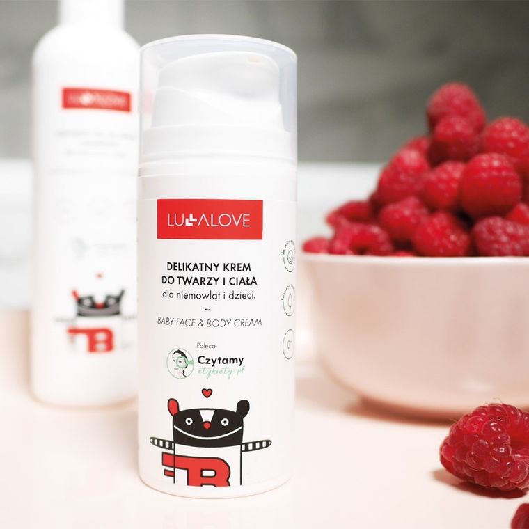 LullaLove, delikatny krem do twarzy i ciała dla skóry wrażliwej, 0m+, 100 ml
