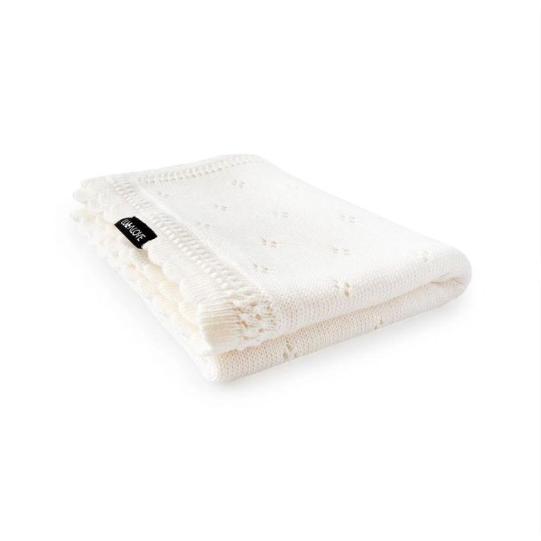 LullaLove, kocyk ażurowy, bambusowo-bawełniany, 80-100 cm