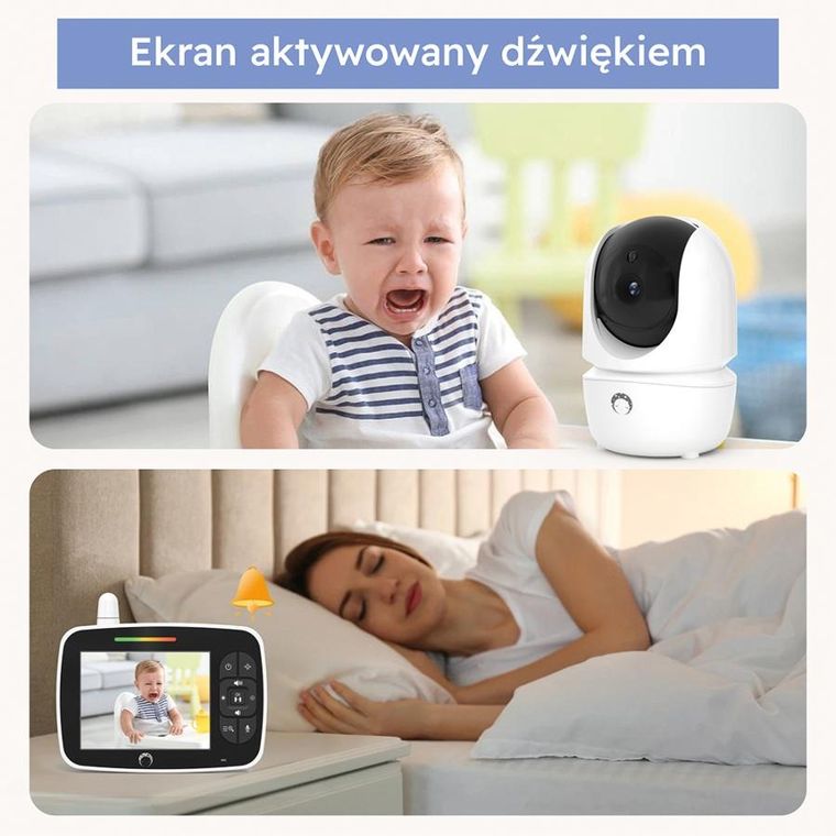 Luna Bambini, niania elektroniczna, Baby Monitor Prestige, kolorowy ekran, 5 cali