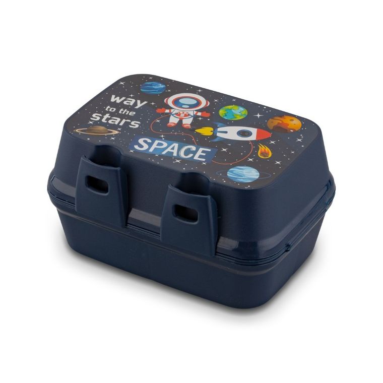 Lunchbox z łyżką i widelcem, 12.5-17-9 cm