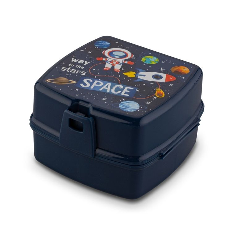 Lunchbox z łyżką i widelcem, 14-15-9 cm