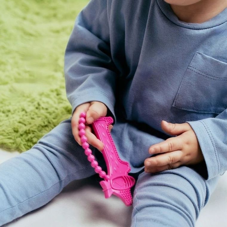 Luu Kids, Luuie the Dog, gryzak dla dzieci, Pink