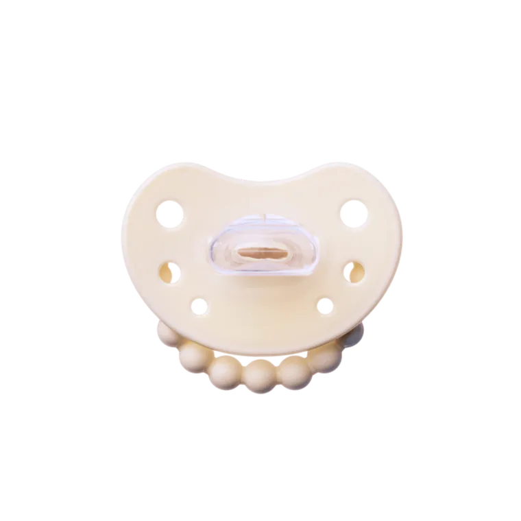 LUU Kids, smoczek pozycjonujący, American Cream, 6m+