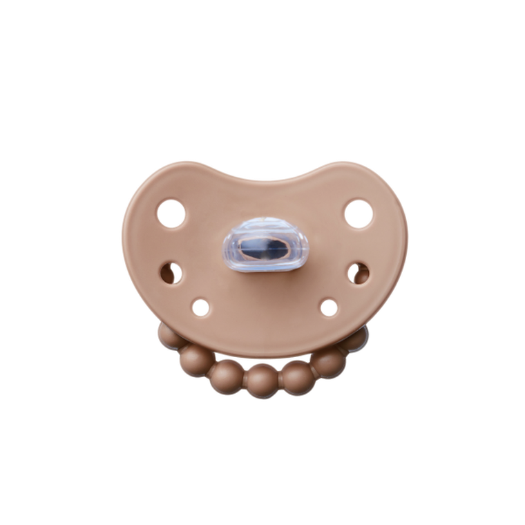 LUU Kids, smoczek pozycjonujący, Milk Hazelnut, 0-3m