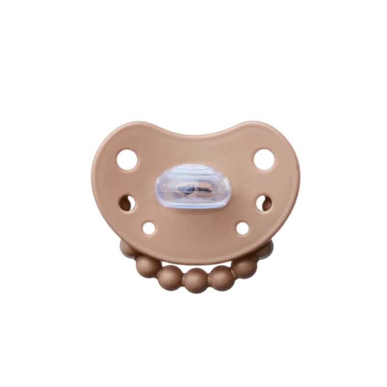 LUU Kids, smoczek pozycjonujący, Milk Hazelnut, 3-6m