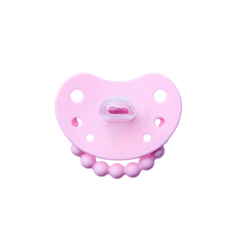 LUU Kids, smoczek pozycjonujący, Pink A Boo, 0-3m