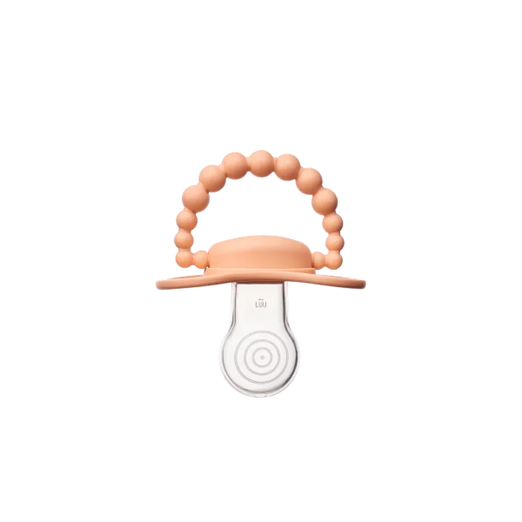 LUU Kids, smoczek pozycjonujący, Summer Apricot, 0-3m