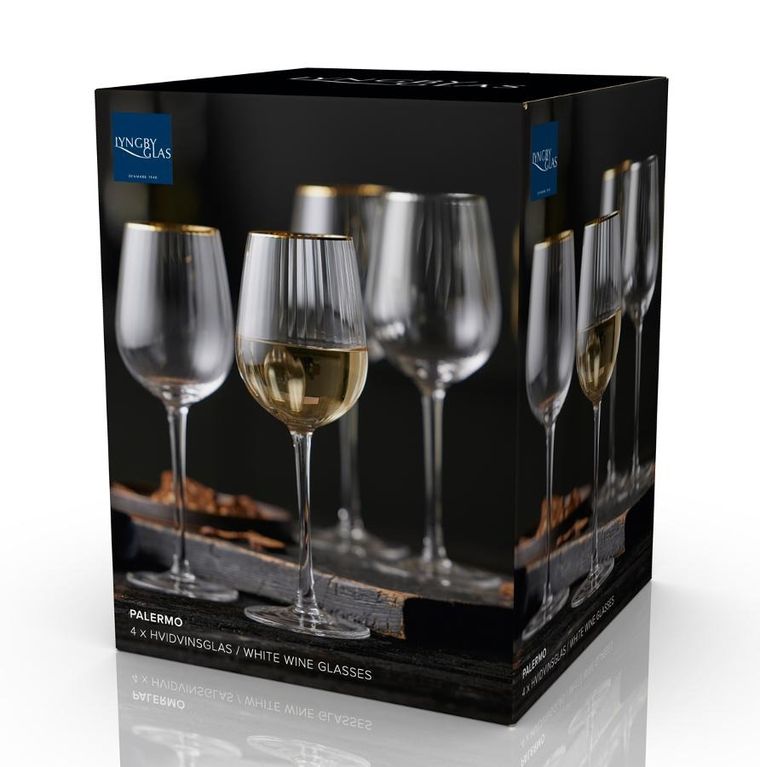 Lyngby Glas, kieliszki do białego wina, Palermo, 300 ml, 4 szt.