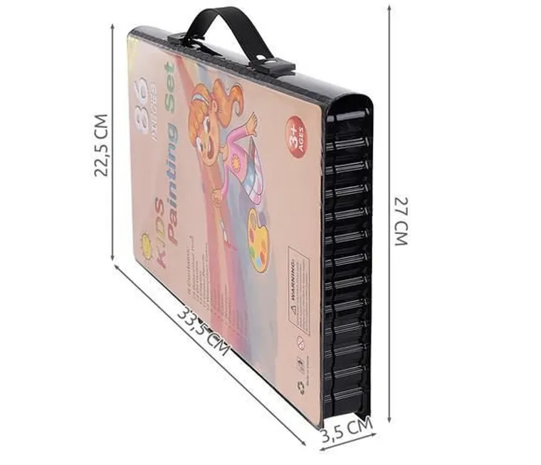 Maaleo, zestaw do malowania w walizce, 86 szt.