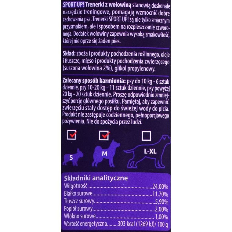 Maced, Sport Up, trenerki z wołowiną, 300g