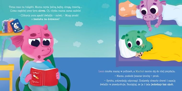 Maciuś i Leon zasypiają sami