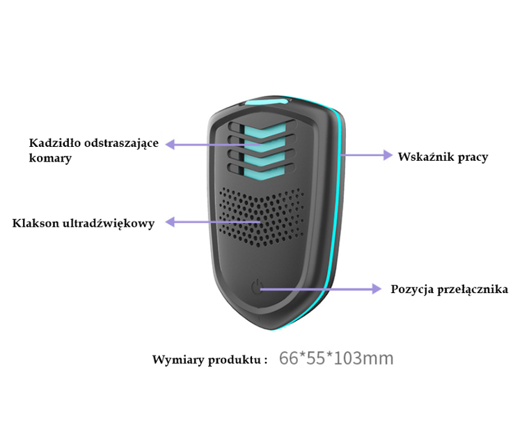 Magboss, elektryczny środek odstraszający szkodniki, czarny