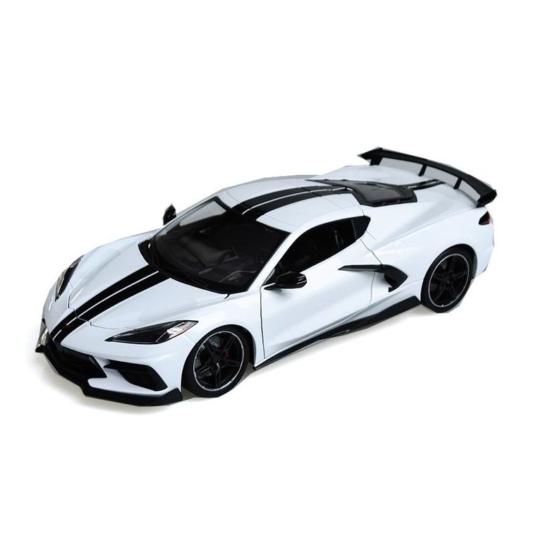 Maisto, Chevrolet, Corvette Stingray Coupe, biały, 1:24