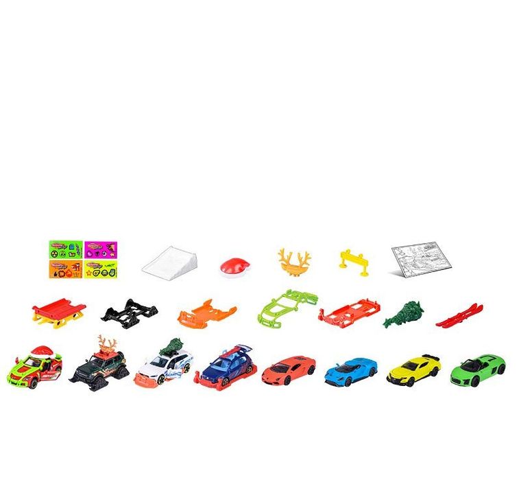 Majorette, kalendarz adwentowy z pojazdami i akcesoriami