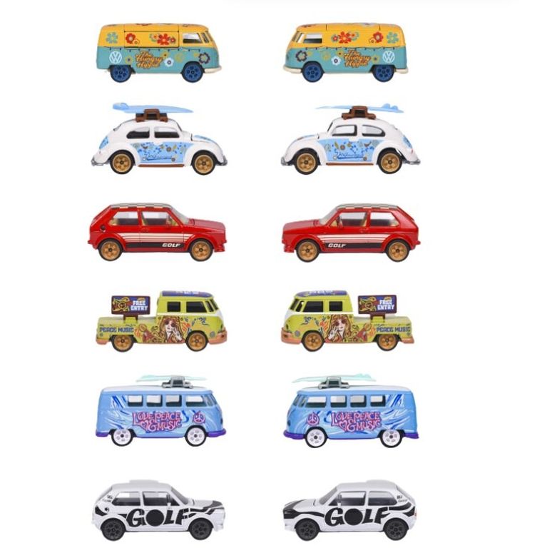 Majorette, Volkswagen Deluxe Cars, model pojazdu, resorak, 1:64, 1 szt.