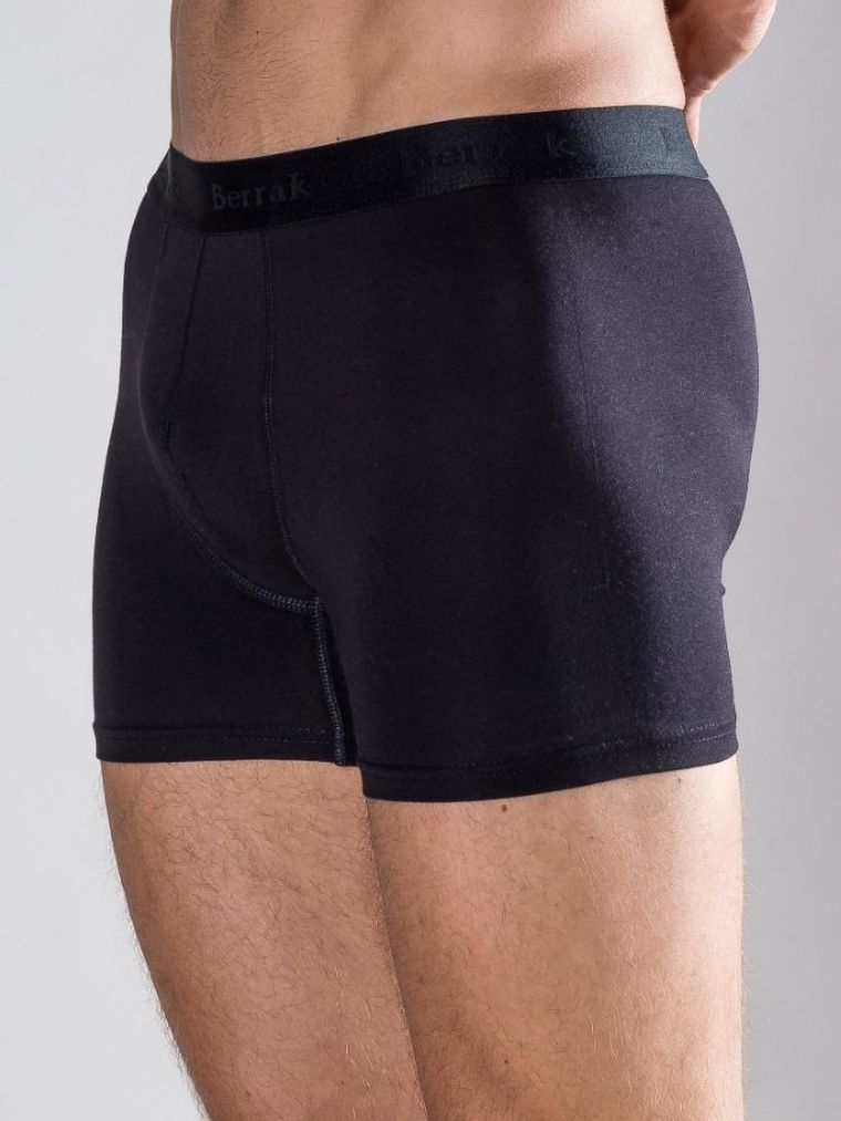 Majtki bokserki męskie, czarne, Berrak