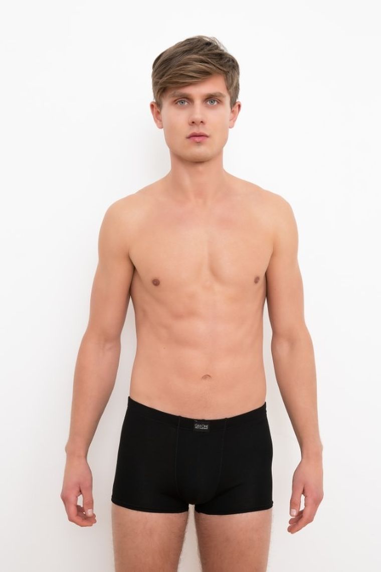 Majtki bokserki męskie, czarne, Dallas, Italian Fashion