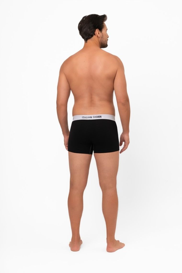 Majtki bokserki męskie, czarne, Salomon, Italian Fashion