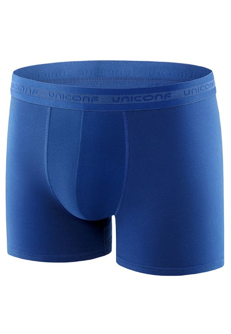 Majtki bokserki męskie, granatowe, zestaw, 3 szt., Uniconf