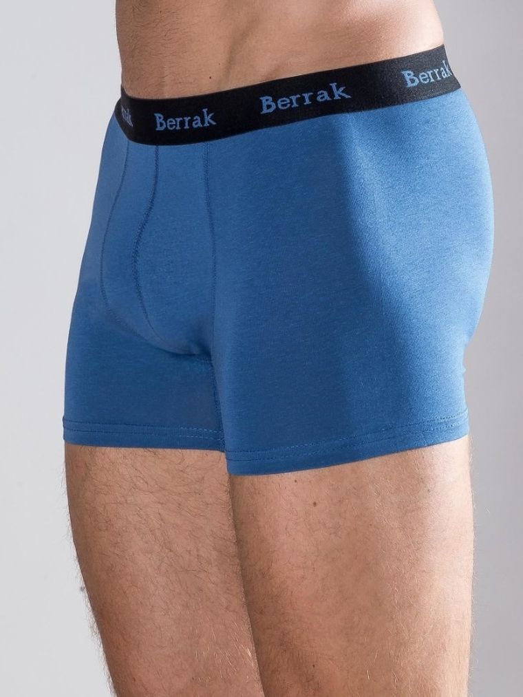 Majtki bokserki męskie, niebieskie, Berrak