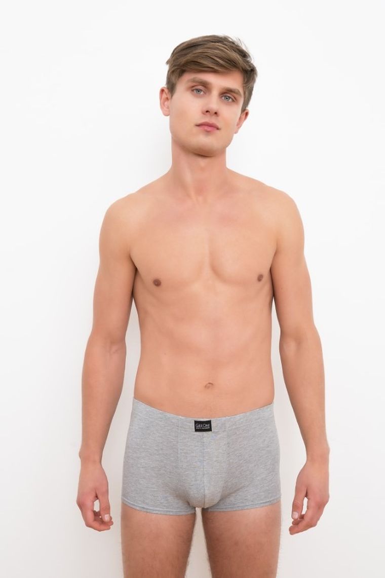 Majtki bokserki męskie, szare, Dallas, Italian Fashion