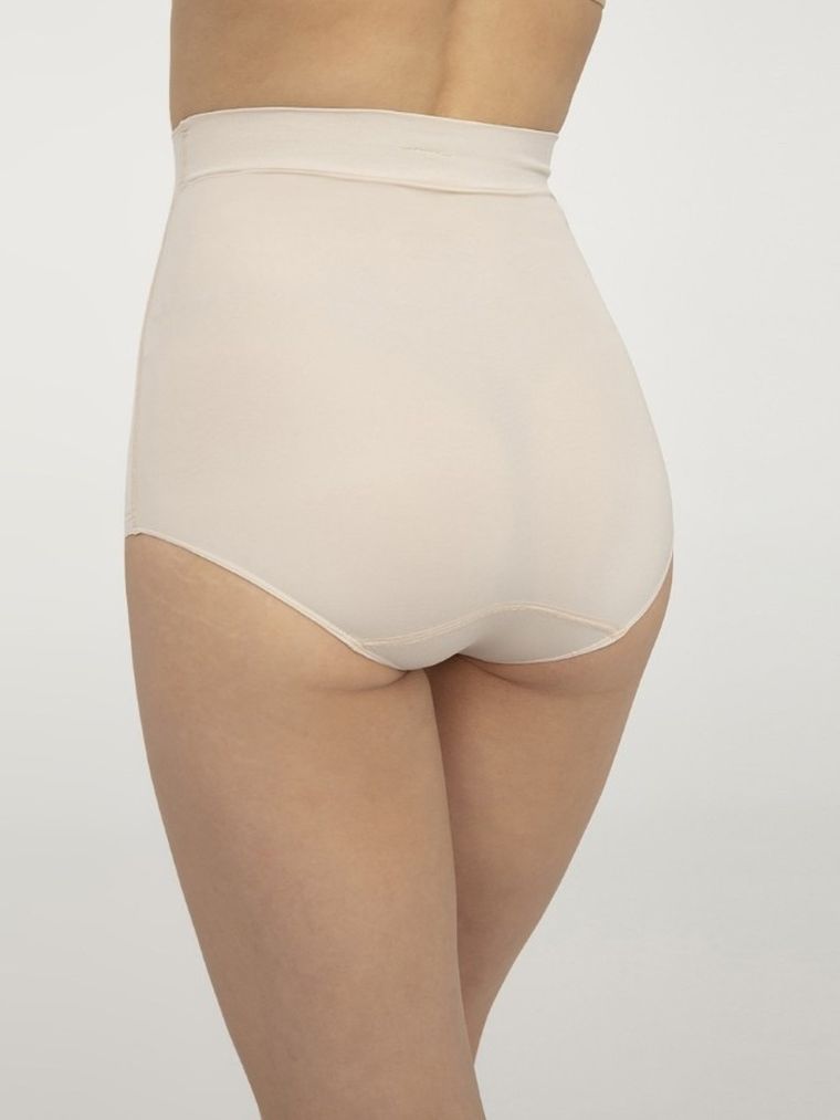 Majtki damskie z wysokim stanem, beżowe, High Waist Corrective Wear, Gatta