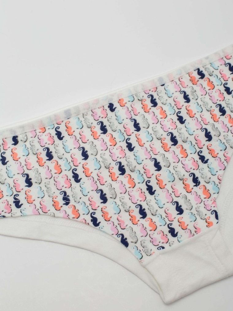 Majtki figi damskie, białe, Berrak