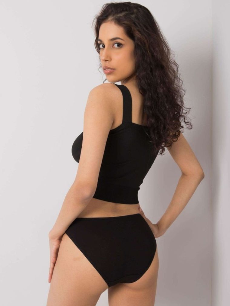 Majtki figi damskie, czarne, Berrak