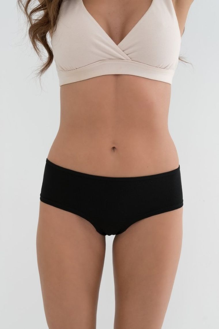 Majtki figi damskie, czarne, Fitness, Italian Fashion