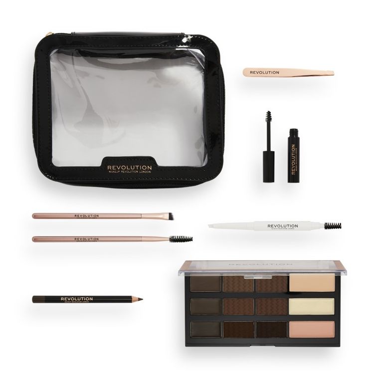 MakeUp Revolution, zestaw, The Everything Brow Kit