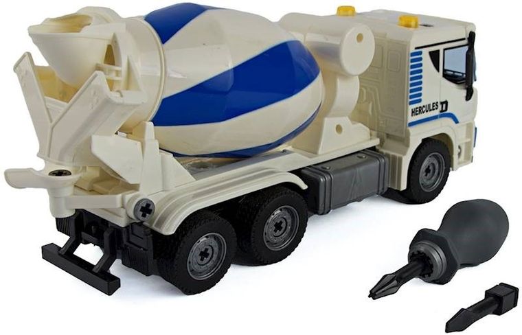 Maksik, betoniarka do skręcania, pojazd ze światłem i dźwiękiem