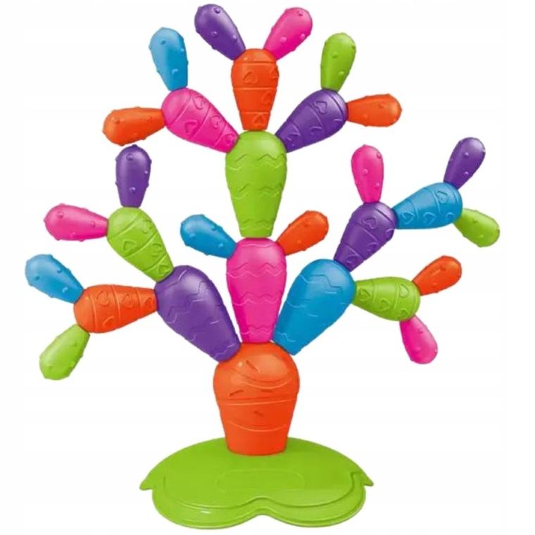 Maksik, kaktus, klocki magnetyczne XXL, 31 elementów