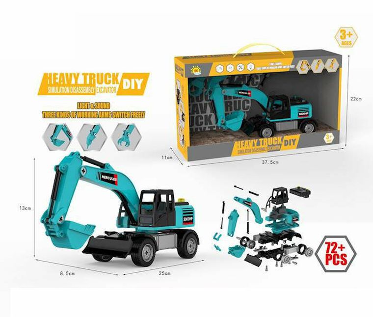 Maksik, koparka do skręcania, niebieska