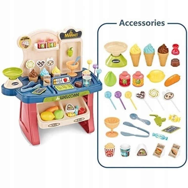 Maksik, mini market, stragan z akcesoriami