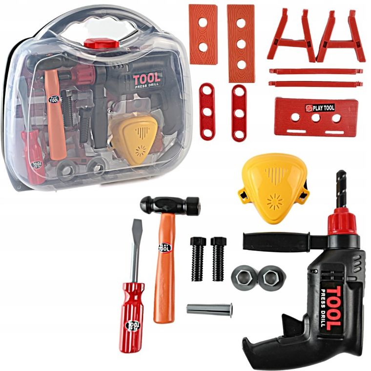 Maksik, narzedzia budowlane w walizce