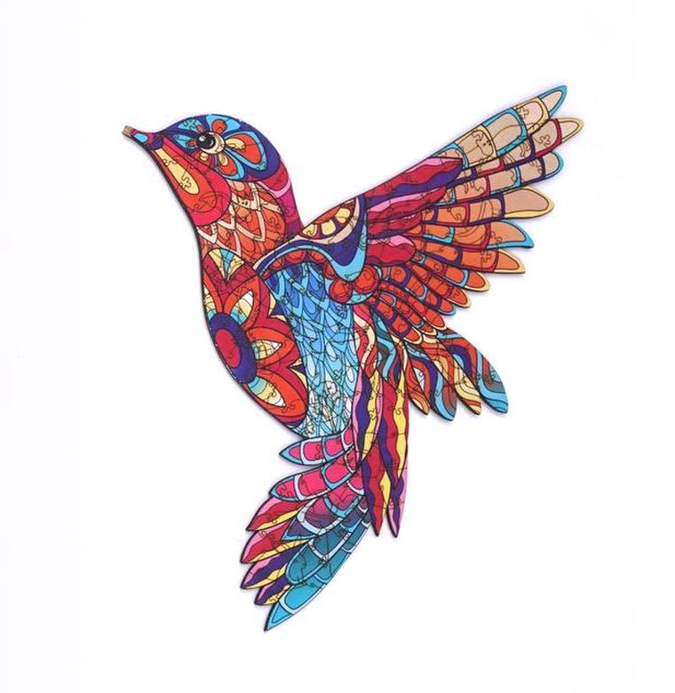 Maksik, puzzle drewniane, delikatny koliber, 120 elementów