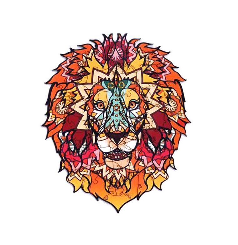 Maksik, puzzle drewniane, lew afrykański, 133 elementów