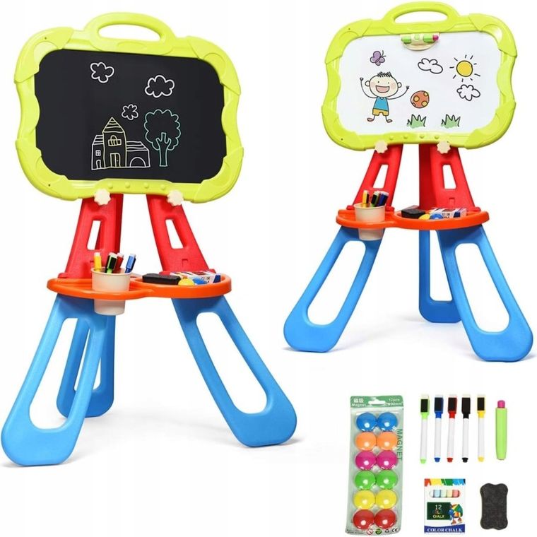 Maksik, tablica dwustronna z akcesoriami, suchościeralna